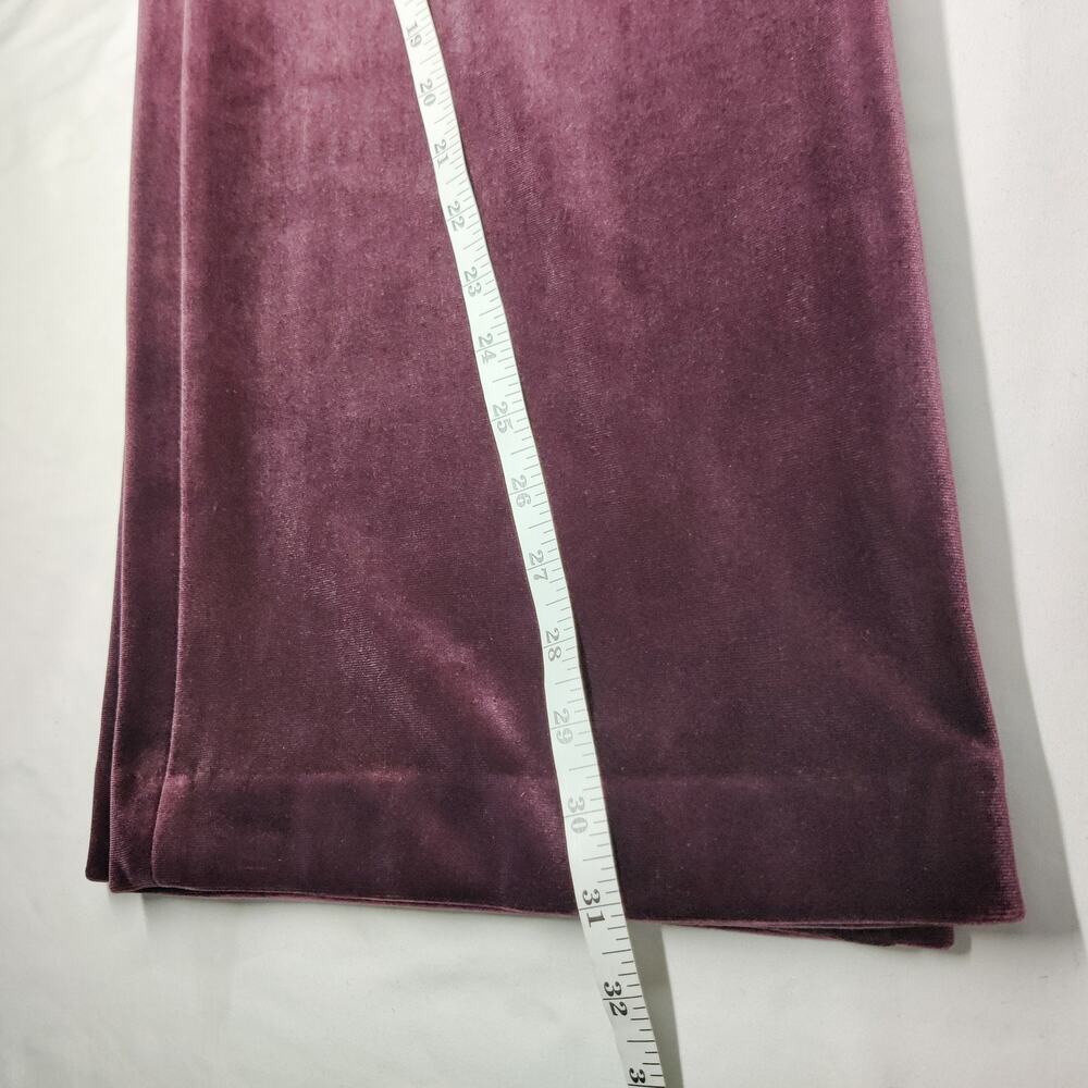 Express Editor HIgh Rise Plum Purple Velvet Relaxed Wide Leg Trouser 10 Witchy - Picture 14 of 14